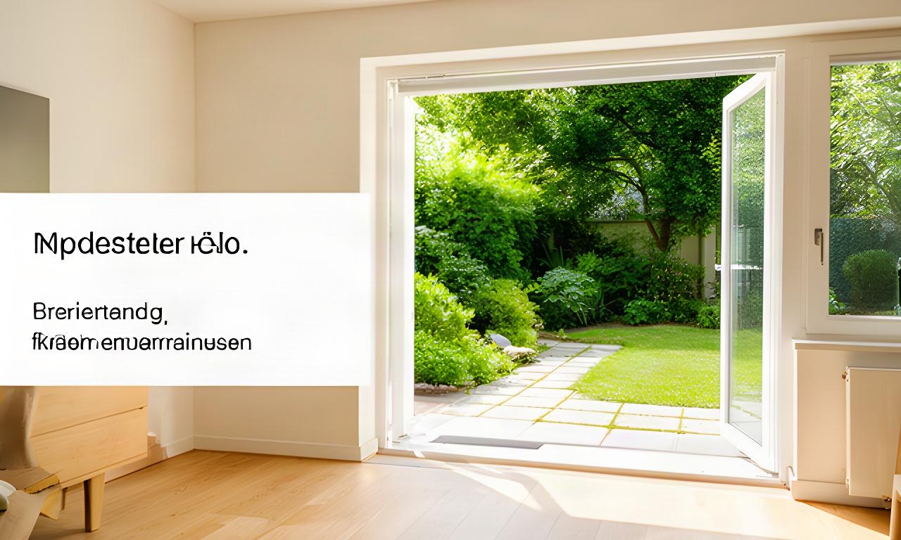 Helle ebenerdige Wohnung mit breiten Türen, natürlichem Licht und Blick in einen grünen Garten